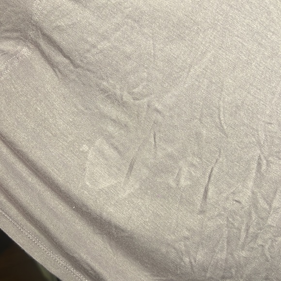 Lavender Charlotte Russe shoulder cut. Back side V cut w/ stripe cutout - Picture 5 of 5